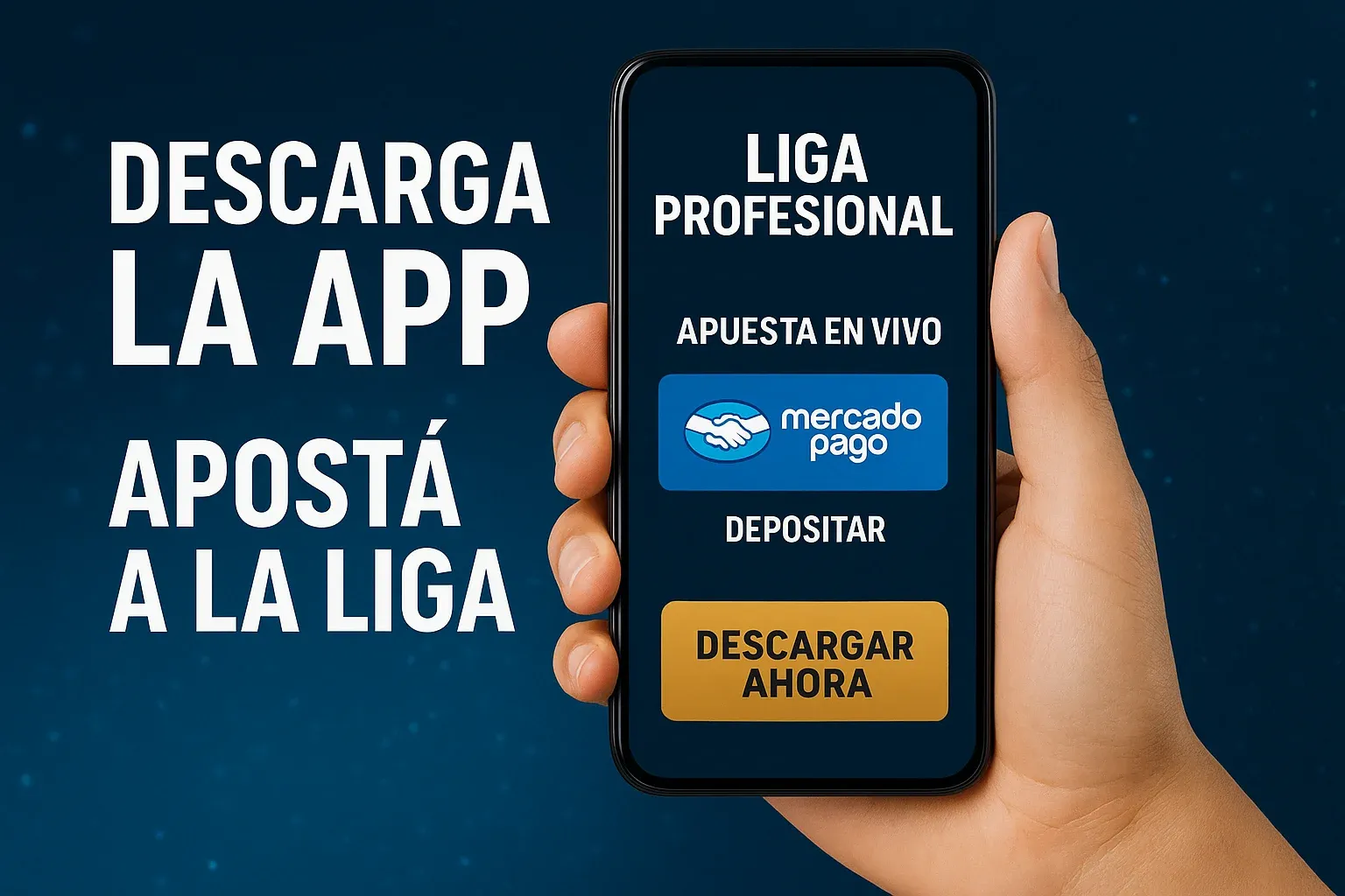 Banner en español: descargá la app y apostá a la liga en Android