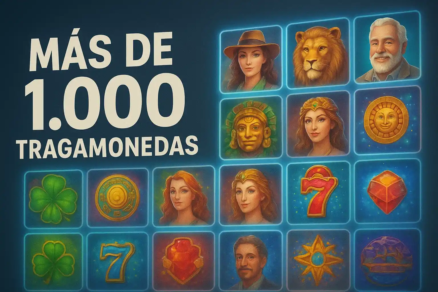 Banner de casino: vos jugás gratis más de 1.000 tragamonedas